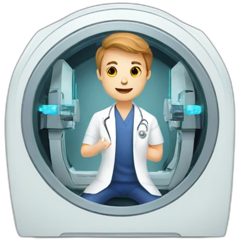 radiologist in mri machine emoji