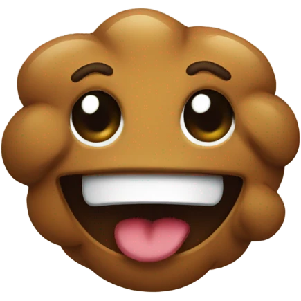 A poo with a smily face emoji