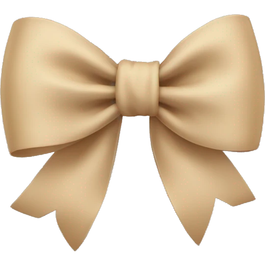 Beige Bow emoji