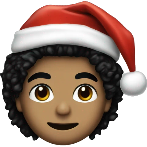 Michael Jackson with santa hat emoji