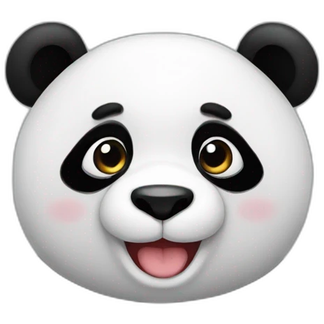 panda heart emoji