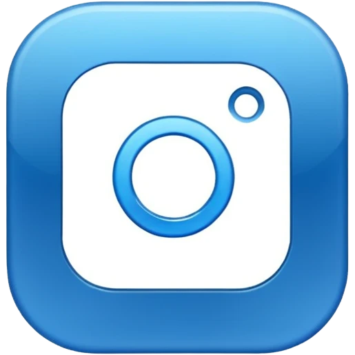 Blauer Haken Instagram emoji