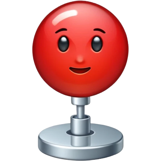 glitter red pin emoji