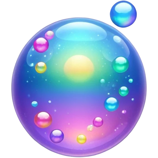 glitter bubbles emoji