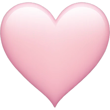 Light pink heart emoji