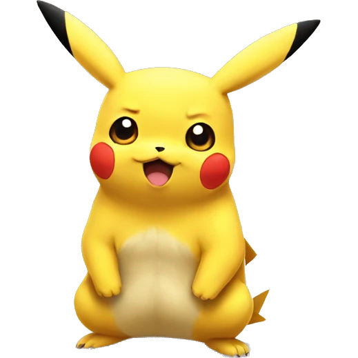 Pikachu annoyed emoji