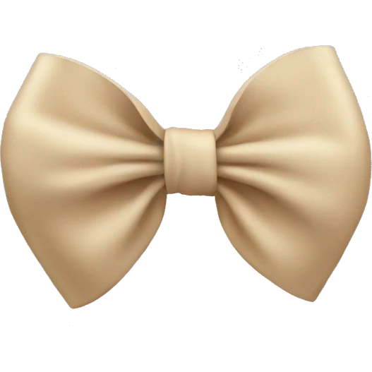 Beige bow  emoji