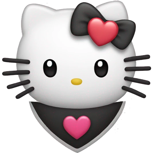 hello kitty heart emoji