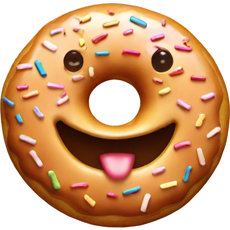 Smiley donut emoji