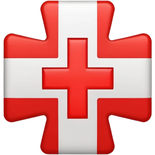 red cross, centered emoji