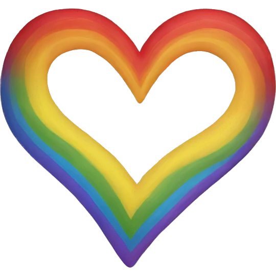 Rainbow heart emoji