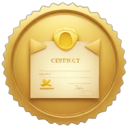 certificat emoji