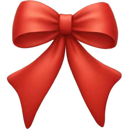 Red bow emoji