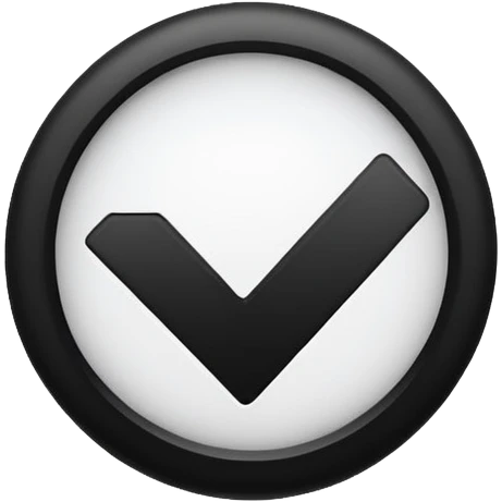 Draw a circle with a blank checkmark ☑️ emoji