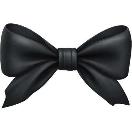 Black bow emoji