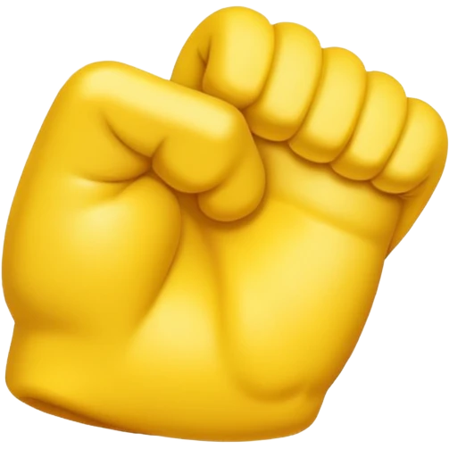 Give me a simple Big Back Emoji, on the style as normal iPhone Bicep emoji, yellow. emoji