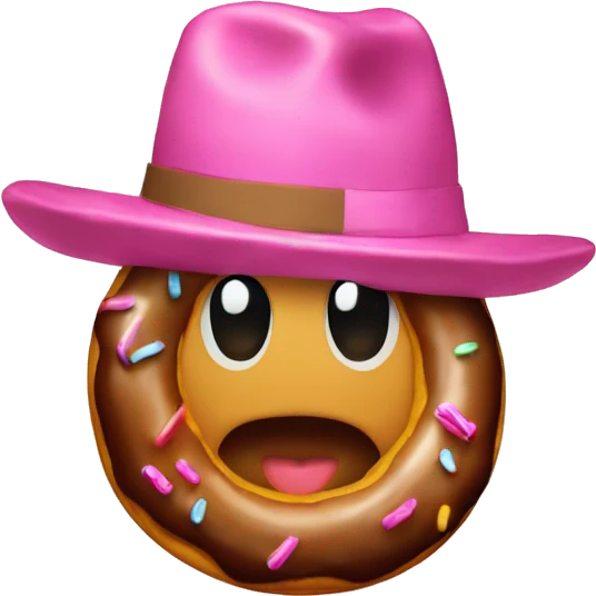Donuts in a hat emoji