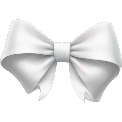 white bow emoji