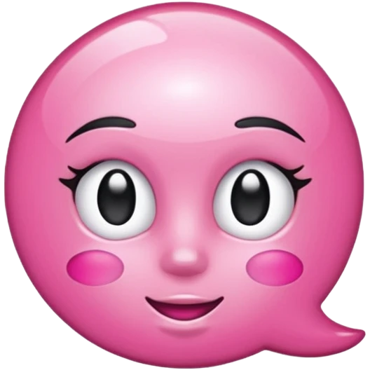 glitter pink gloss emoji