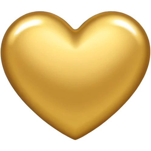gold heart emoji
