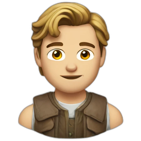 Leonardo Di Caprio half body emoji