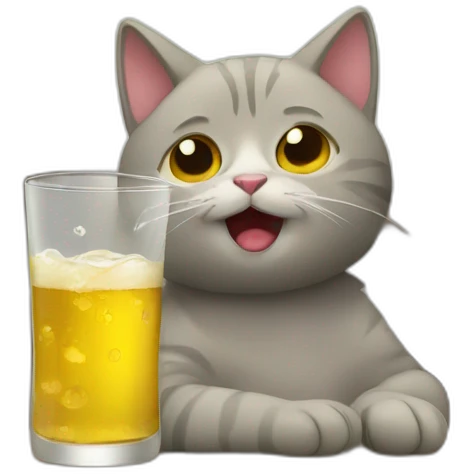 drunk cat emoji