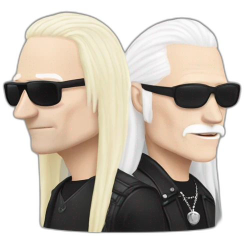 johnny and edgar winter emoji