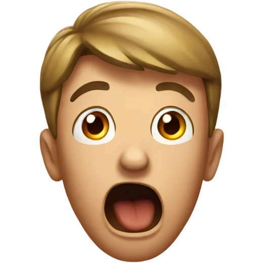 shocked face emoji