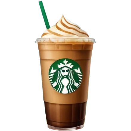 Starbucks iced coffee with Dubai chivalry bar with green filling and burn Khalifa  emoji