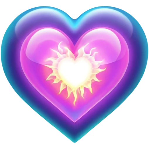 plasma energy heart shaped emoji