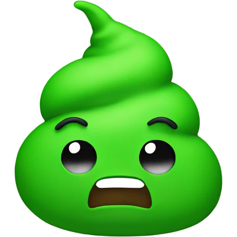 Green poop emoji emoji