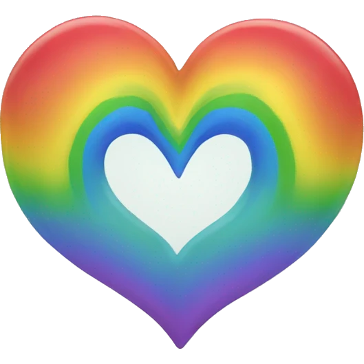 Rainbow heart emoji