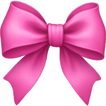Pink bow emoji