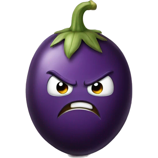 angry eggplant  emoji