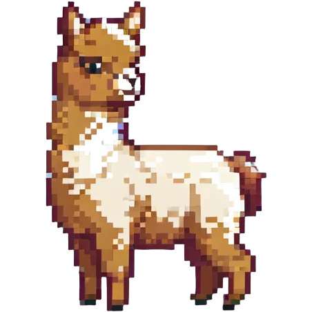 an alpaca thinking emoji
