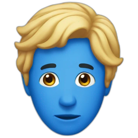Blue man group emoji