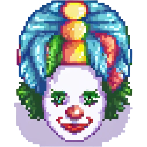 clown's wig emoji