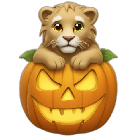 Löwe+helloween emoji
