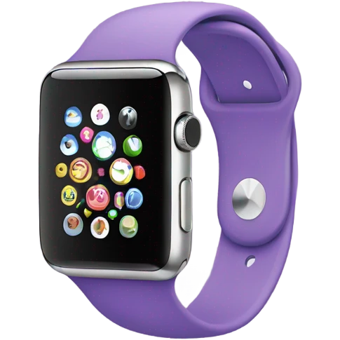 Apple Watch purple emoji