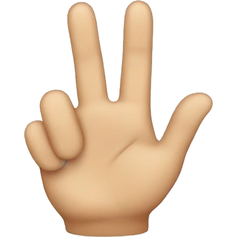finger waving  emoji