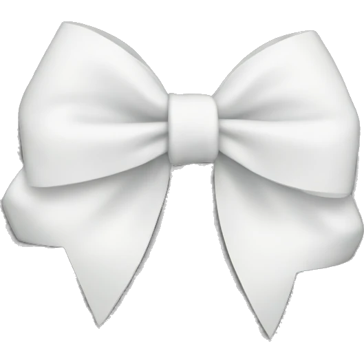 white bow emoji