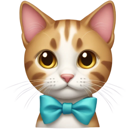 Cat with bows  emoji