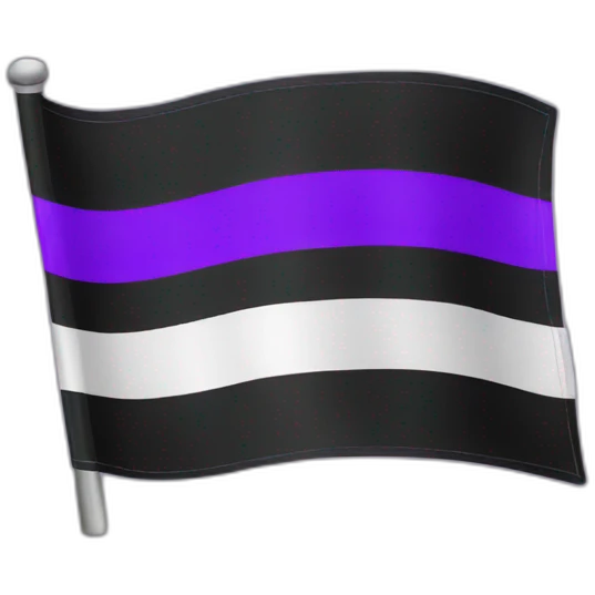 Asexual flag emoji