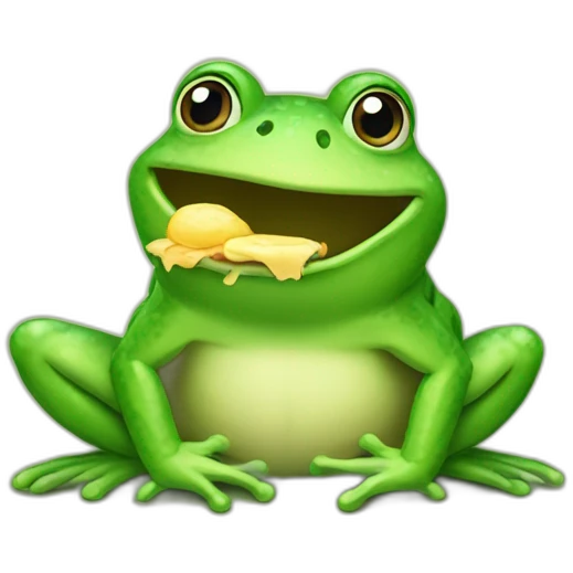 Hungry frog emoji