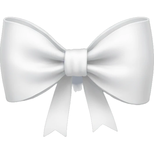 white bow  emoji