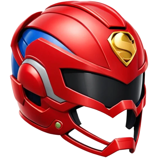 Superman power ranger Helmet on emoji