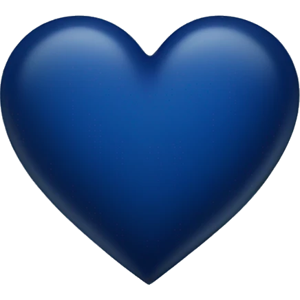 dark blue heart emoji