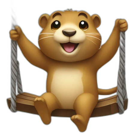 gopher-rides-on-a-swing emoji