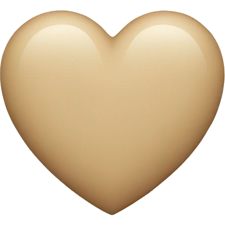 Beige heart  emoji