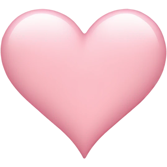 light pink heart emoji